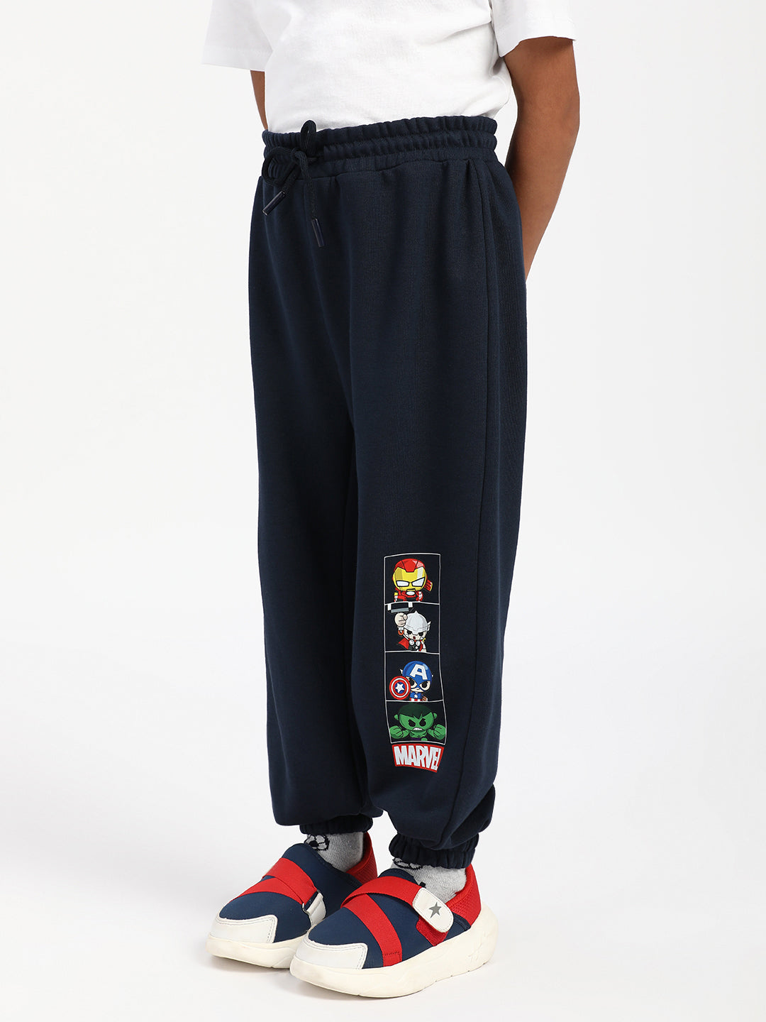 Nautinati Boys Marvel Print Joggers| Age 2 - 10 Years