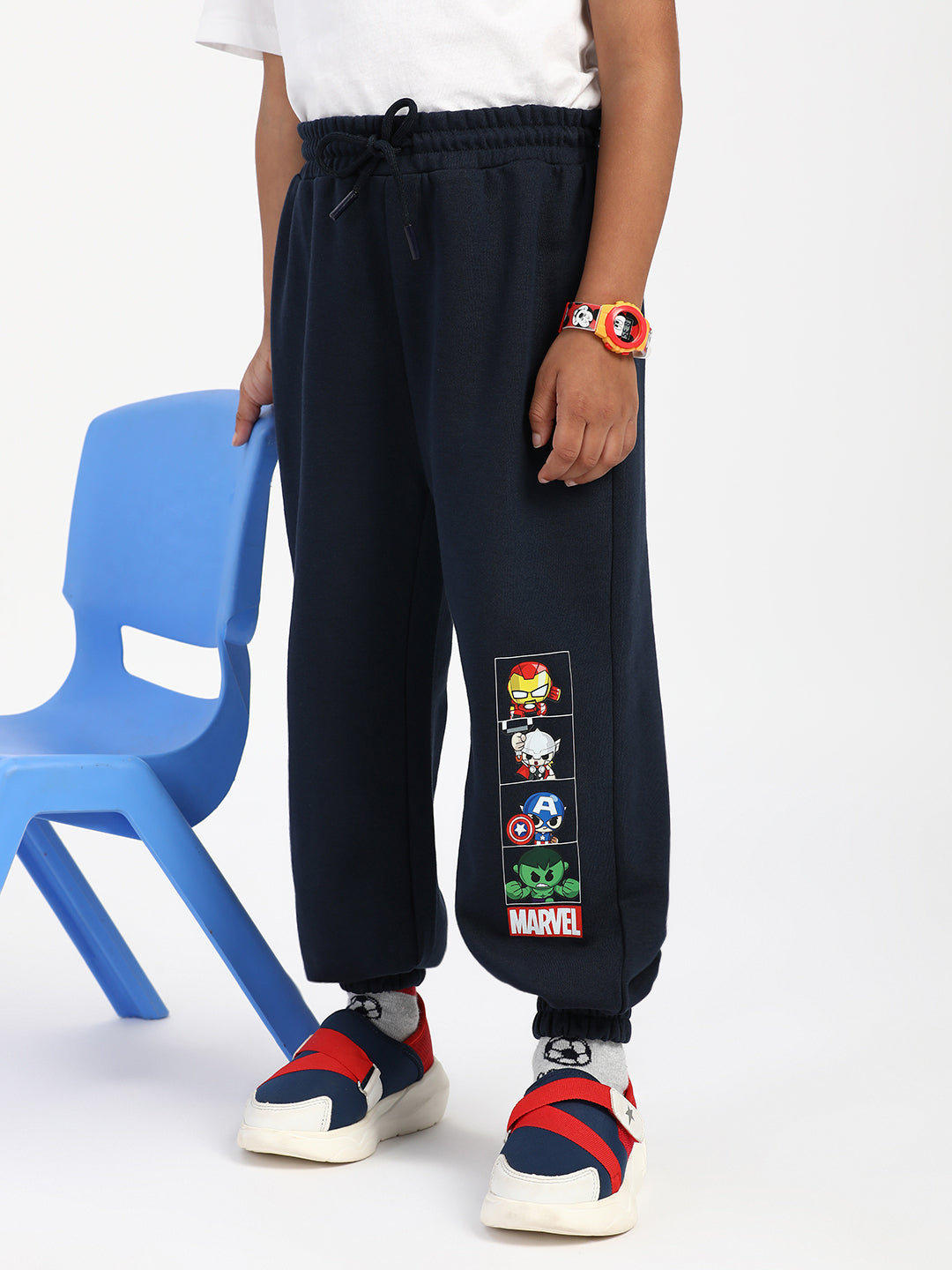 Nautinati Boys Marvel Print Joggers| Age 2 - 10 Years