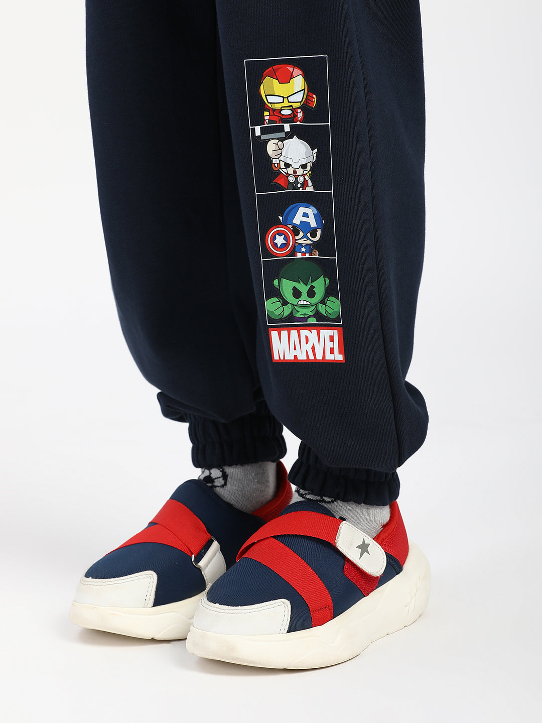 Nautinati Boys Marvel Print Joggers| Age 2 - 10 Years