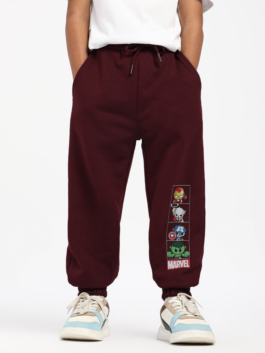 Nautinati Boys Marvel Print Joggers|Age 2 - 10 Years