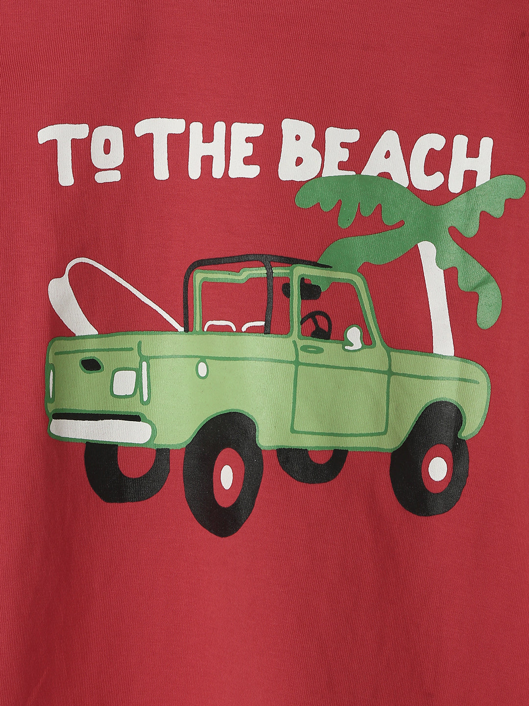 Nautinati Boys' Pack of 2 Cotton Beach Graphic Printed and Striped T-shirts