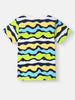 Nautinati Boys' Pack of 2 Cotton Beach Graphic Printed and Striped T-shirts