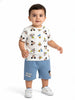 Nautinati Boys' Cotton All-over Disney Mickey Mouse & Friends Printed T-shirt and Shorts Set