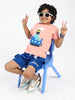 Nautinati Boys' Cotton Graphic Printed T-shirt and Cargo Shorts