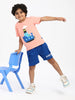 Nautinati Boys' Cotton Graphic Printed T-shirt and Cargo Shorts