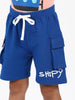 Nautinati Boys' Cotton Graphic Printed T-shirt and Cargo Shorts
