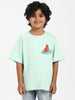 Nautinati Boys' Cotton Surfing Bear Print T-shirt