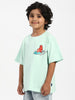 Nautinati Boys' Cotton Surfing Bear Print T-shirt