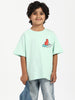 Nautinati Boys' Cotton Surfing Bear Print T-shirt