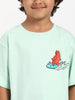 Nautinati Boys' Cotton Surfing Bear Print T-shirt