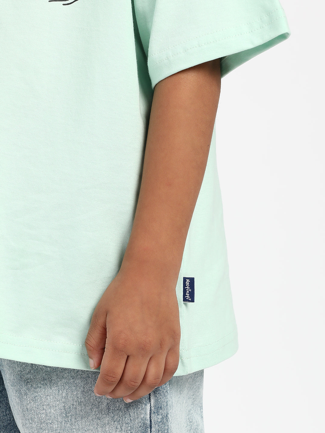 Nautinati Boys' Cotton Surfing Bear Print T-shirt
