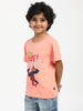 Nautinati Girls' Single Jersey Cotton Minnie Mouse Print Sequin Party Dress