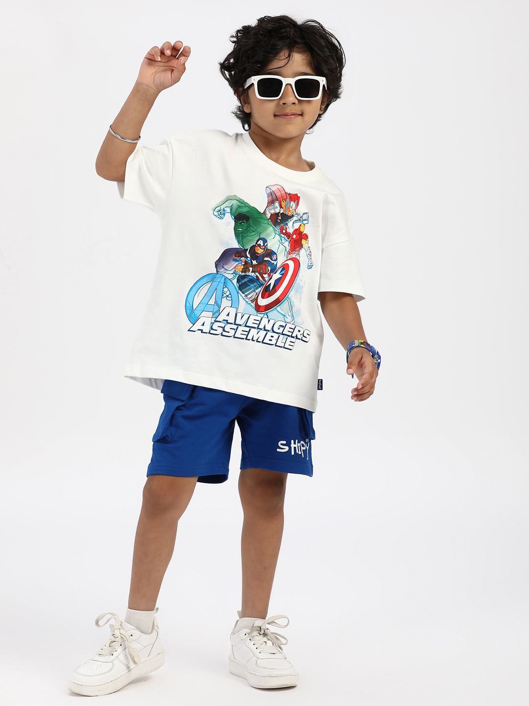 Nautinati Boys Marvel Avengers Print T-shirt| Cotton| Age 2 - 10 Years