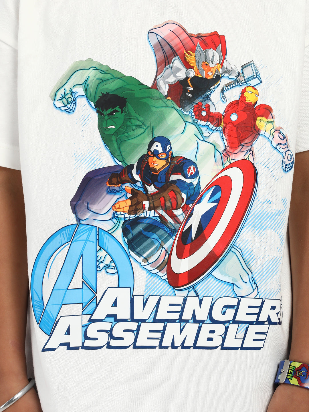 Nautinati Boys Marvel Avengers Print T-shirt| Cotton| Age 2 - 10 Years