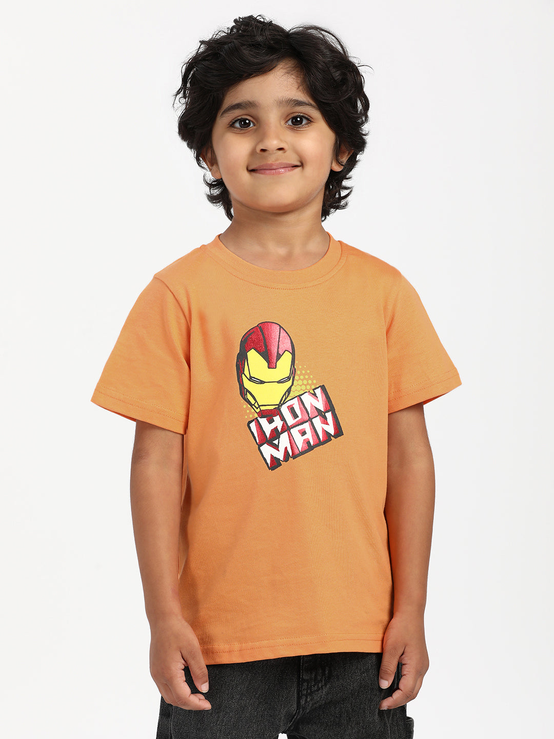Nautinati Boys Iron Man Print T-shirt|Cotton| Age 2 - 10 Years