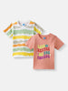 Nautinati Boys' Cotton Printed Pack of 2 T-shirt