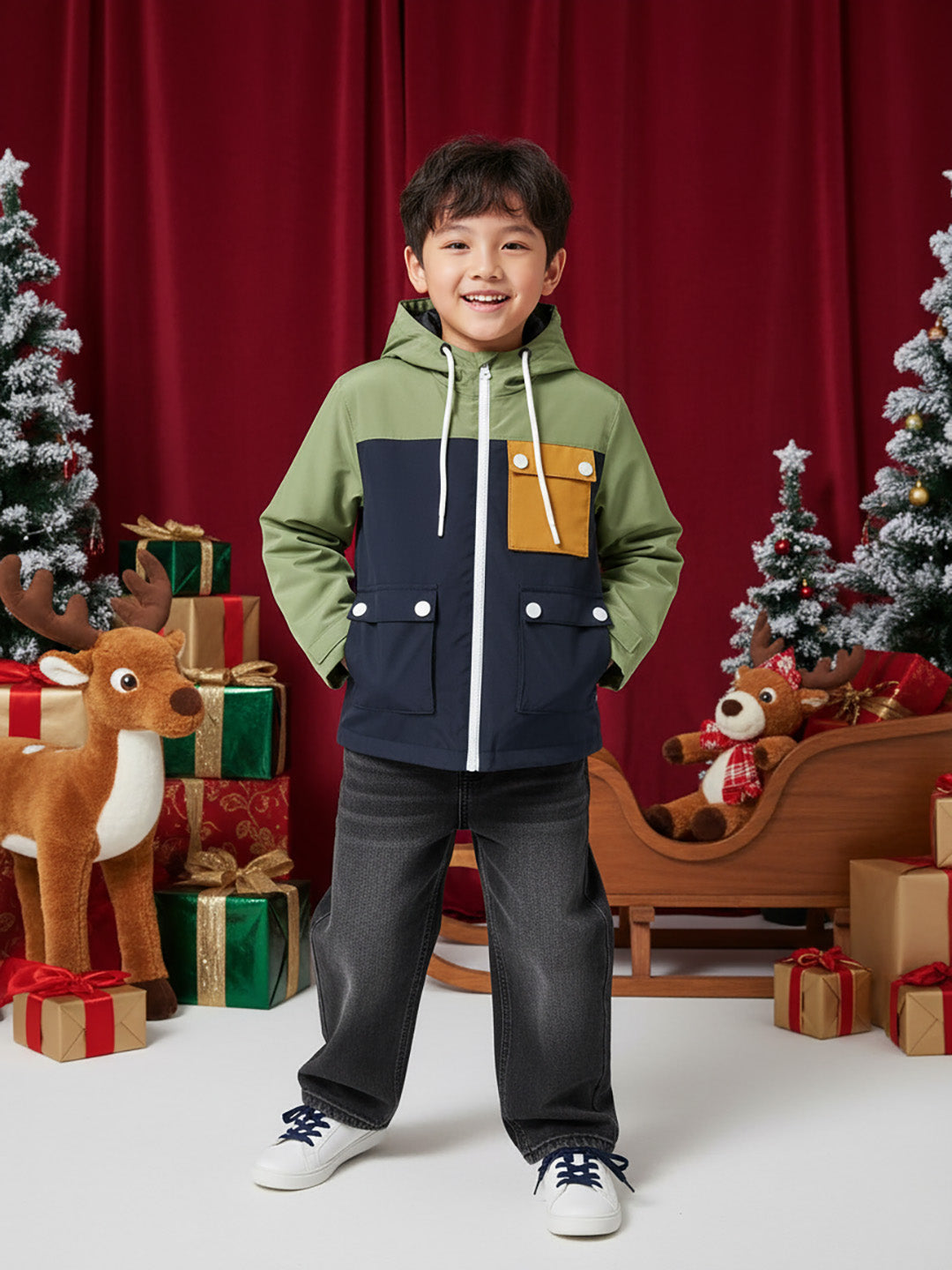 Nautinati Boys' 3-pocket Jacket |Colourblocked| Age 2 - 10 Years