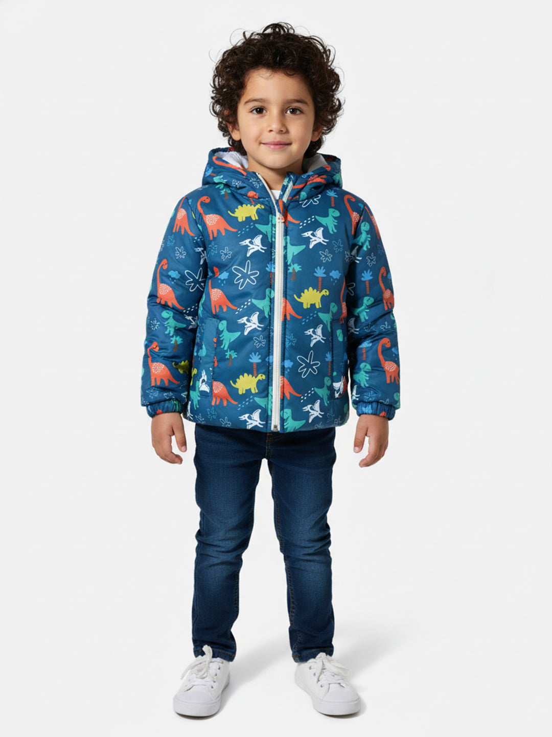 Nautinati Boys' Dino Printed Puffer Jacket | Age 0 - 2 Years