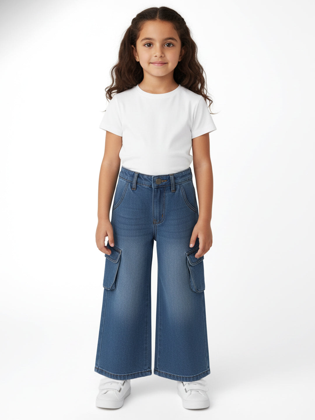 Nautinati Girls Cargo Pocket Jeans | Age 2 - 10 Years