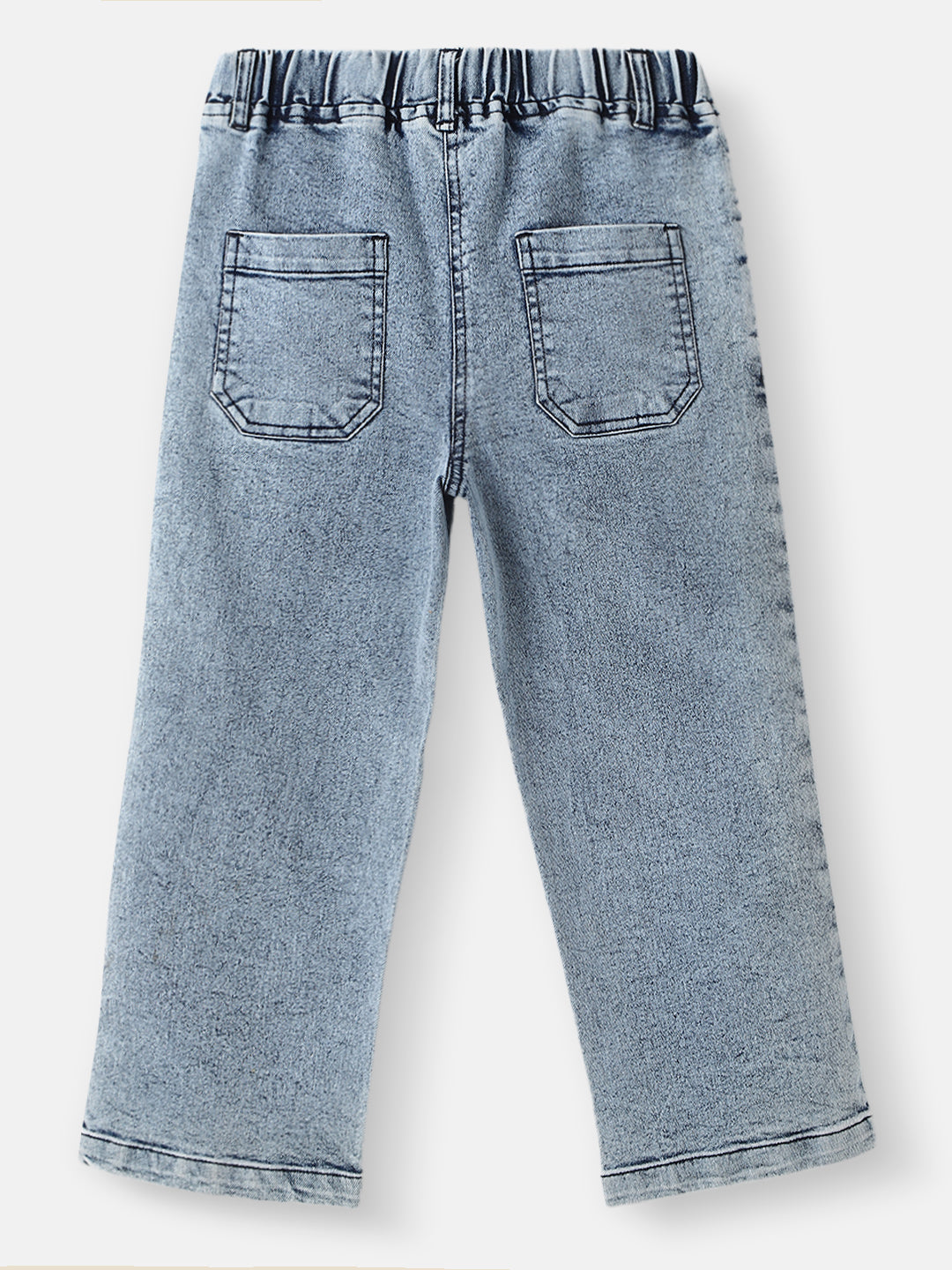 Girls Patch Embroidery Jeans | Denim Pants for Girls | 4 to 8 Years