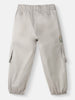 Girls Cotton Cargo | Cargo Joggers for 4-8 Years | Floral Embroidery | Cargo with Pockets