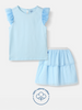 Nautinati's Girls' Party Set of Tiered Tulle Skirt and Top With Hairband