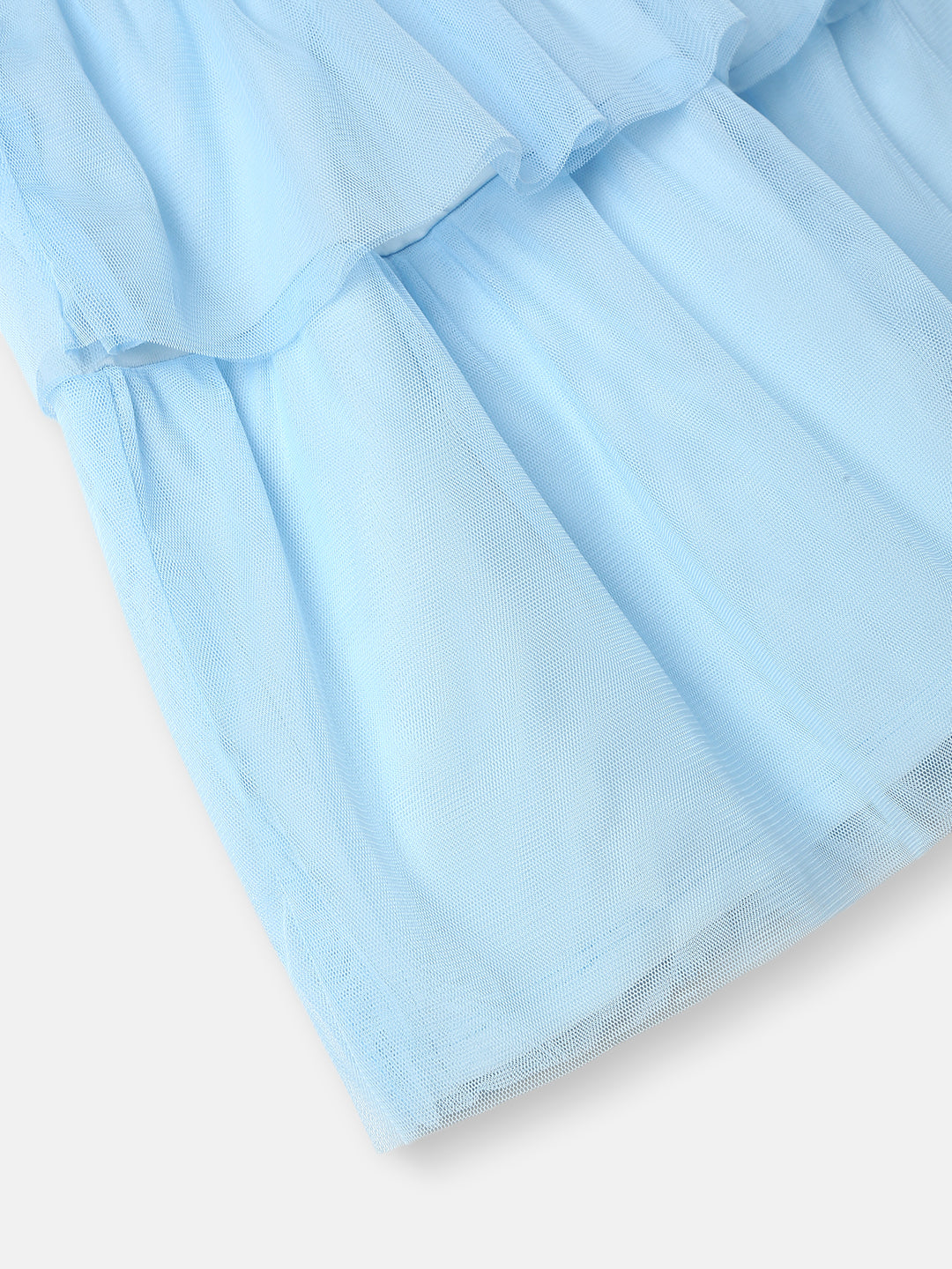 Nautinati's Girls' Party Set of Tiered Tulle Skirt and Top With Hairband