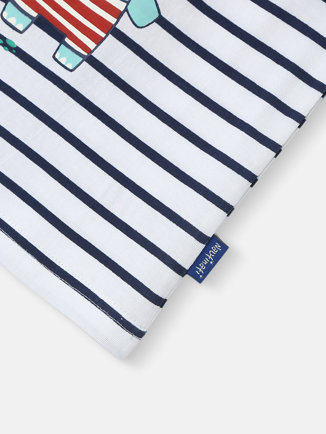 Nautinati Boys Striped Cotton T-shirt and Shorts | Cotton | Age 3 - 24 Months