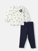 Nautinati Girls' Cotton Disney Polka Dot Set of Top and Bottoms