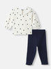 Nautinati Girls' Cotton Disney Polka Dot Set of Top and Bottoms
