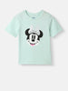 Nautinati Girls' Minnie Mouse Printed Set of T-shirt and Tiered Tulle Skirt