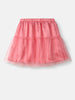 Nautinati Girls' Minnie Mouse Printed Set of T-shirt and Tiered Tulle Skirt