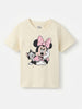 Nautinati Girls' Cotton Minnie Mouse Printed T-shirt and Polka Printed Joggers