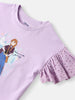 Girls Cotton Top and Shorts Set |Frozen Print Top | Schiffli Sleeves | Solid Shorts | 2-10 Years