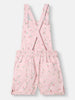 Nautinati Girls Cotton Top and Dungaree Set with Kangaroo Pouch Pocket