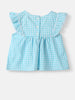 Nautinati Girls' Yarn Dyed Print Top and Pants Set with Lace Panel