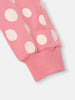 Nautinati Girls' Cotton Graphic Print T-shirt and Polka Dot Printed Joggers