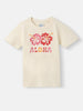 Nautinati Girls' Cotton Graphic Print T-shirt and Polka Dot Printed Joggers