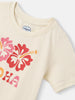 Nautinati Girls' Cotton Graphic Print T-shirt and Polka Dot Printed Joggers