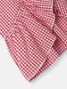 Girls Cotton Top and Pants Set |Gingham Asymmetric Clothing Set | Frill Crop Top |2-10 Years
