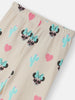 Nautinati Girls' Derby Rib Cotton Minnie Mouse Print Flutter Sleeve Dress