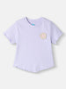 Nautinati Girls Top and Pants Set With Crochet Patch|Derby Rib Textured Fabric| Age 2 - 10 Years
