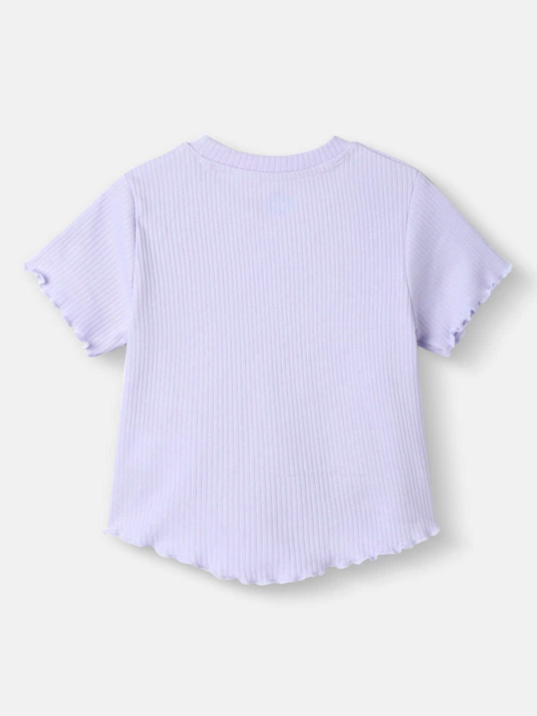 Nautinati Girls Top and Pants Set With Crochet Patch|Derby Rib Textured Fabric| Age 2 - 10 Years