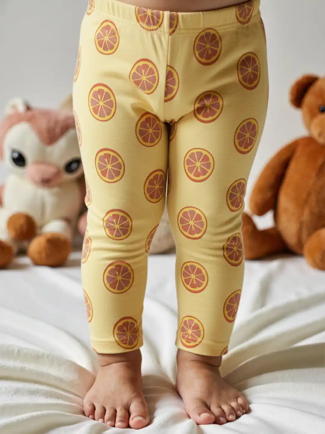 Nautinati Girls Cotton Jersey Leggings | Elasticated Waistband | Age 3 - 24 Months