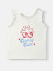 Girls Cotton Top and Shorts Set | Graphic Print Top | Yarn Dyed Shorts| 3- 24 Months
