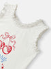Girls Cotton Top and Shorts Set | Graphic Print Top | Yarn Dyed Shorts| 3- 24 Months