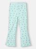 Nautinati Girls' Blue Derby Rib Set With All-over Print | Cotton | Age 2-10 Years