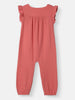 Nautinati Girls Ruffle Sleeve Sleepsuit |Textured Cotton| Age 3 - 24 Months