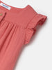 Nautinati Girls Ruffle Sleeve Sleepsuit |Textured Cotton| Age 3 - 24 Months