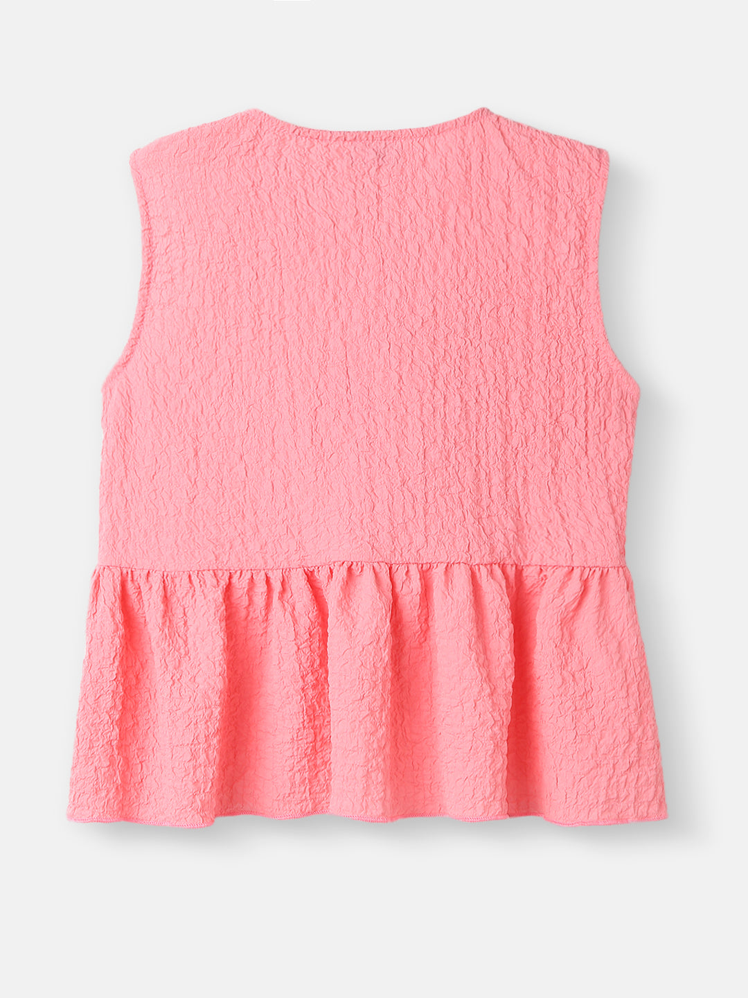 Girls Crepe Assymetric Clothing Set |Frill Top and Pants Set | 2-8 Years